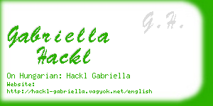 gabriella hackl business card